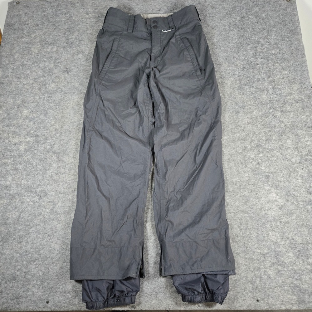 Burton Snow Pants Mens Small Gray DRYRIDE Insulated Ski Snowboard Pockets